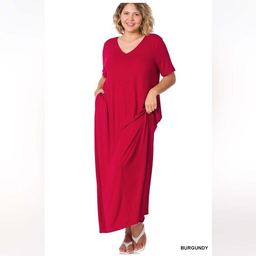 Brand New Zenana Premium Red Maxi Dress Various - Picture 7 of 12